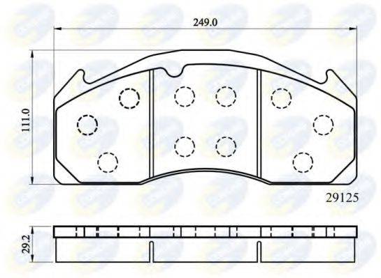 COMLINE CBP9055MK Комплект гальмівних колодок, дискове гальмо