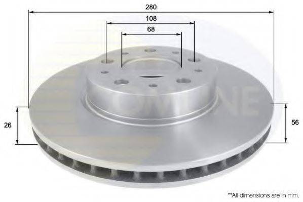 COMLINE ADC1910V гальмівний диск