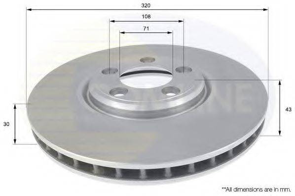 COMLINE ADC1254V гальмівний диск