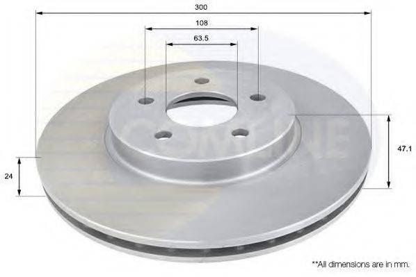 COMLINE ADC1215V гальмівний диск