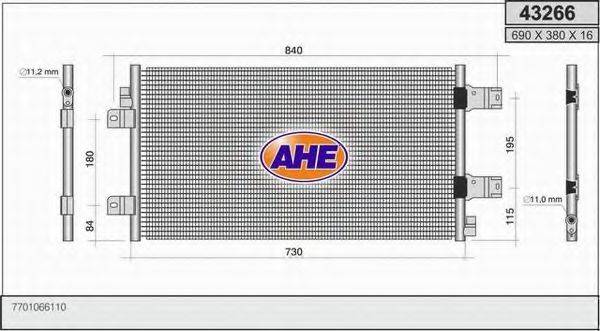 AHE 43266 Конденсатор, кондиціонер