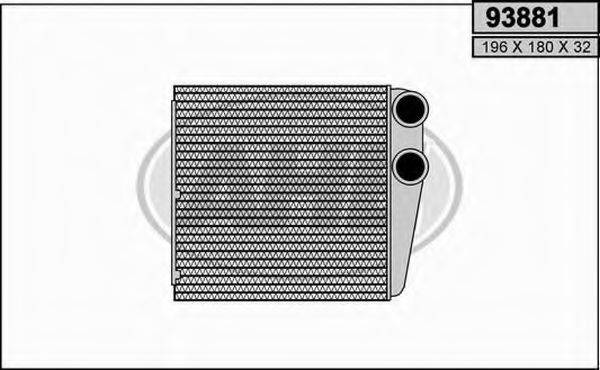 AHE 93881 Теплообмінник, опалення салону