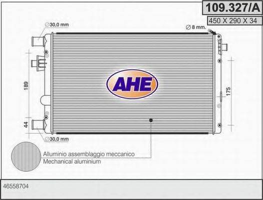 AHE 109327A Радіатор, охолодження двигуна