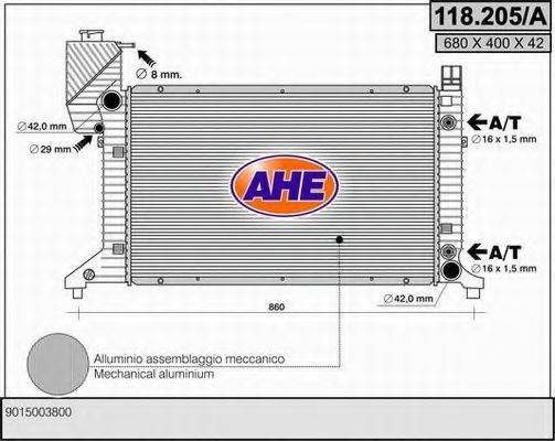 AHE 118205A Радіатор, охолодження двигуна