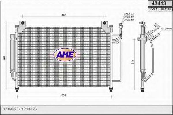 AHE 43413 Конденсатор, кондиціонер