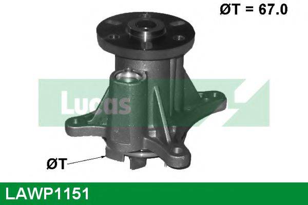 LUCAS ENGINE DRIVE LAWP1151 Водяний насос