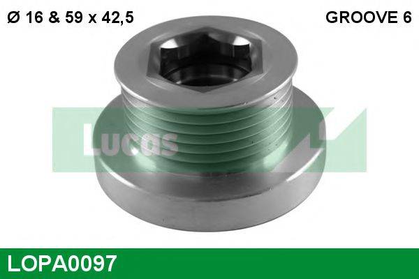 LUCAS ENGINE DRIVE LOPA0097 Механізм вільного ходу генератора