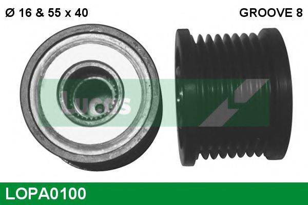 LUCAS ENGINE DRIVE LOPA0100 Механізм вільного ходу генератора