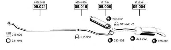 ASMET CI090600 Система випуску ОГ