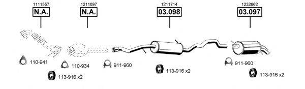 ASMET FO073225 Система випуску ОГ