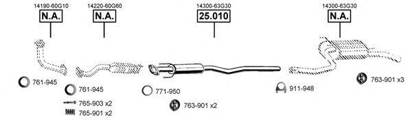 ASMET SU250480 Система випуску ОГ