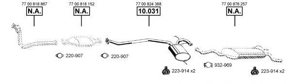 ASMET RE104275 Система випуску ОГ