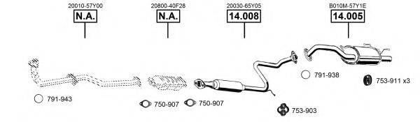 ASMET NI142045 Система випуску ОГ