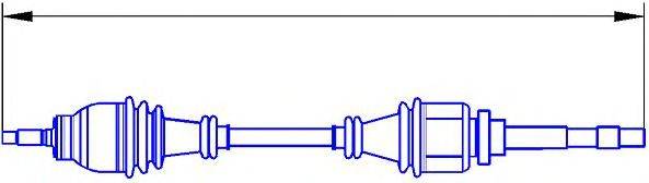 SERCORE 12599 Приводний вал