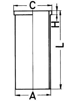 KOLBENSCHMIDT 89002190 Гільза циліндра