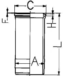 KOLBENSCHMIDT 89549110 Гільза циліндра