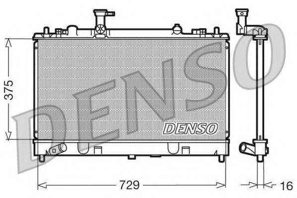 NPS DRM44011 Радіатор, охолодження двигуна