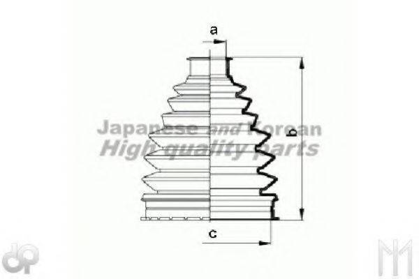 ASHUKI 08587105 Комплект пильника, приводний вал