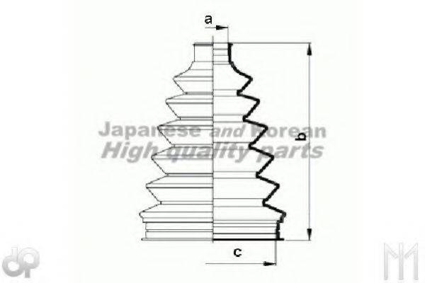 ASHUKI 08588104 Комплект пильника, приводний вал