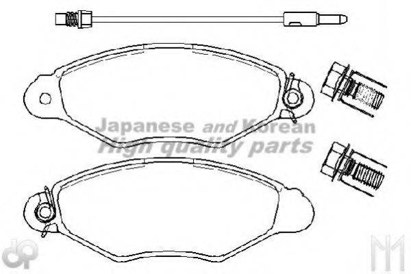 ASHUKI 10803901A Комплект гальмівних колодок, дискове гальмо