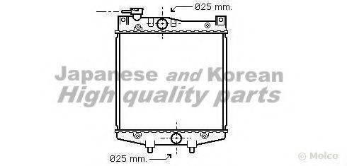 ASHUKI D55101 Радіатор, охолодження двигуна