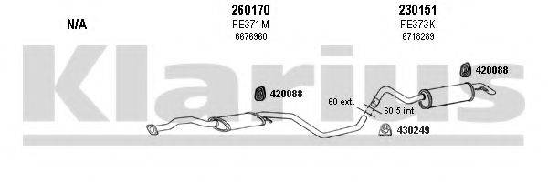 KLARIUS 360896E Система випуску ОГ