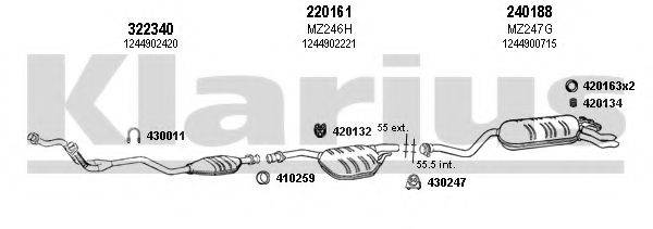 KLARIUS 600356E Система випуску ОГ