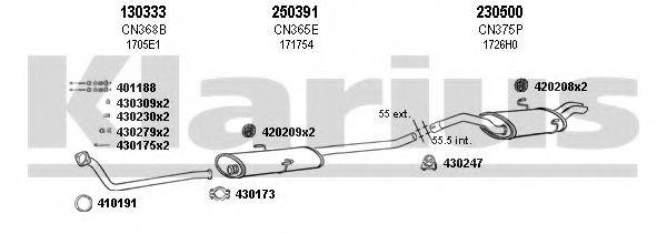 KLARIUS 630363E Система випуску ОГ
