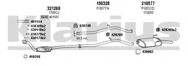KLARIUS 630495E Система випуску ОГ