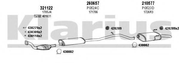 KLARIUS 630496E Система випуску ОГ