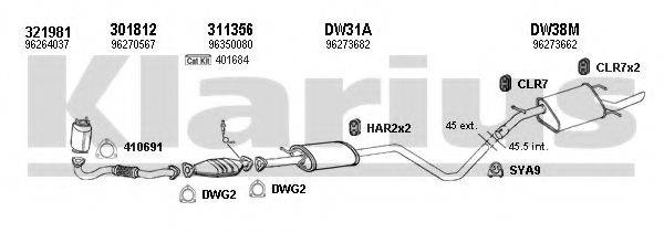 KLARIUS 310040U Система випуску ОГ