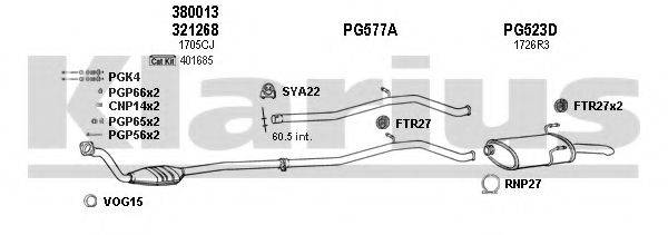 KLARIUS 630495U Система випуску ОГ