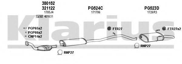 KLARIUS 630496U Система випуску ОГ