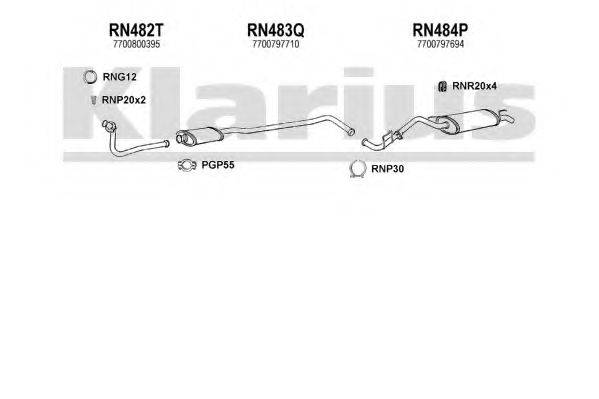 KLARIUS 720200U Система випуску ОГ