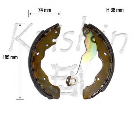 KAISHIN K11189 Комплект гальмівних колодок