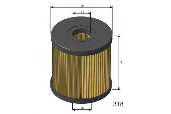 MISFAT L018 Масляний фільтр