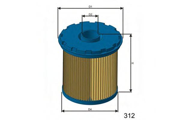 MISFAT F117 Паливний фільтр