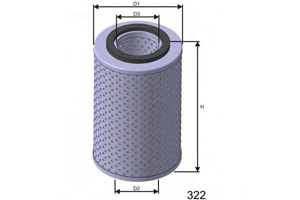 MISFAT L505 Масляний фільтр