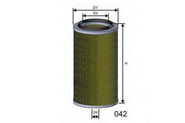 MISFAT R279 Повітряний фільтр