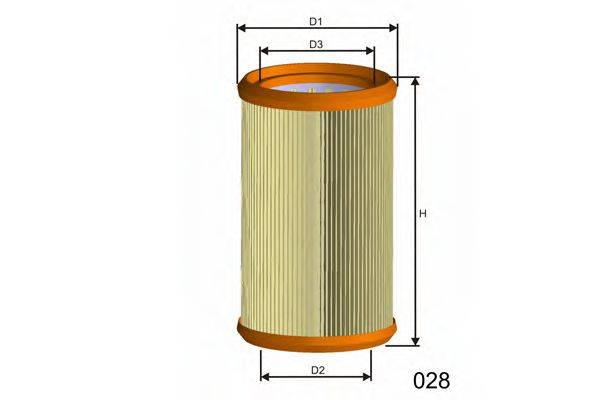 MISFAT R800A Повітряний фільтр