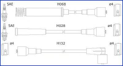 HITACHI 134217 Комплект дротів запалювання