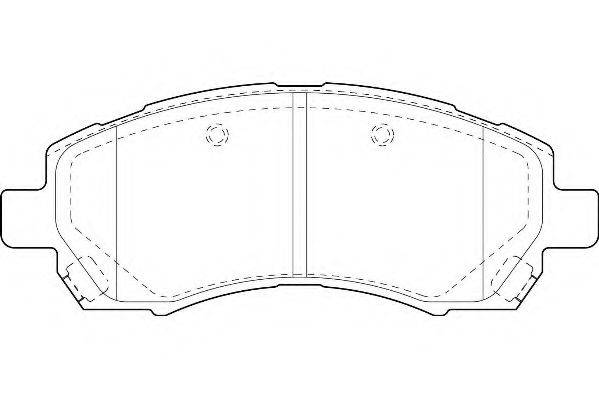 WAGNER WBP23780A Комплект гальмівних колодок, дискове гальмо