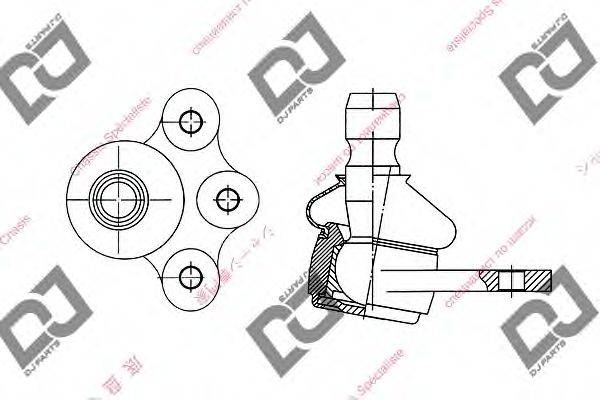 DJ PARTS DB1093 несучий / напрямний шарнір