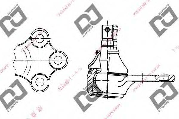 DJ PARTS DB1250 несучий / напрямний шарнір