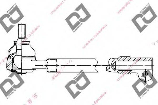 DJ PARTS DE1145 Наконечник поперечної кермової тяги