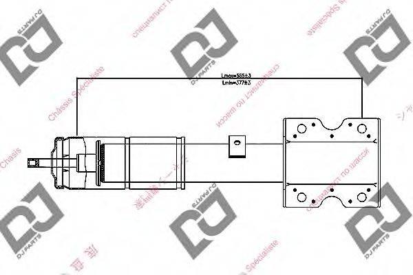 DJ PARTS DS1238HS Амортизатор