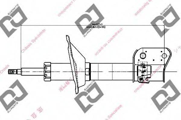 DJ PARTS DS1090GS Амортизатор