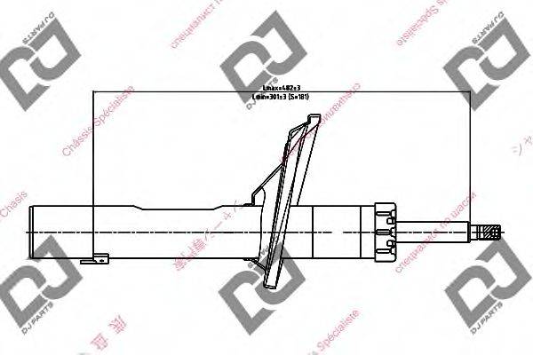 DJ PARTS DS1378GS Амортизатор