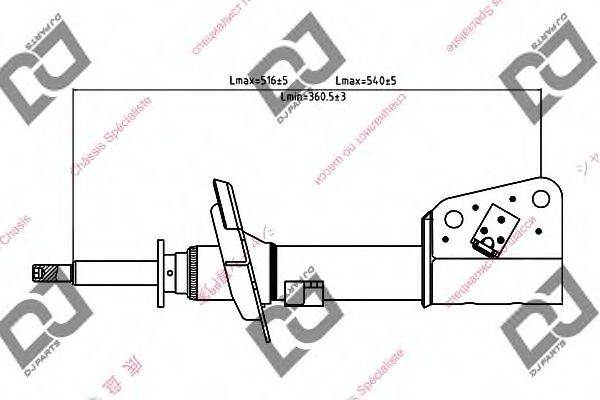 DJ PARTS DS1416GS Амортизатор