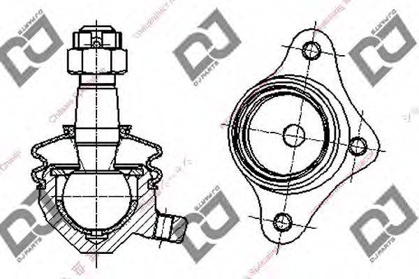 DJ PARTS DB1211 несучий / напрямний шарнір